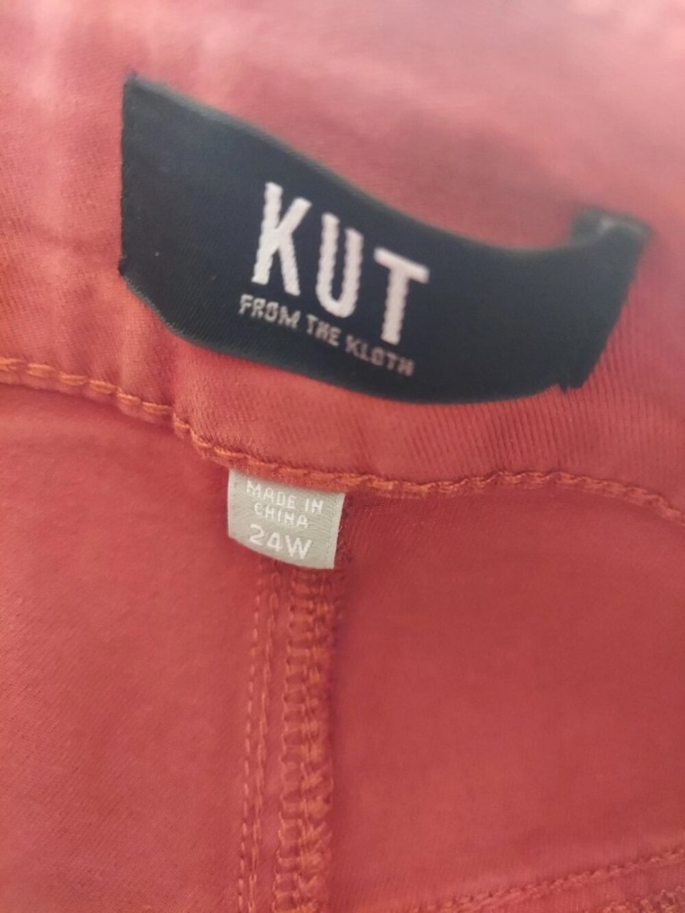 Kut From the Kloth Womens Jeans Size 24W Charlotte High Rise Crop Straight - Picture 7 of 7